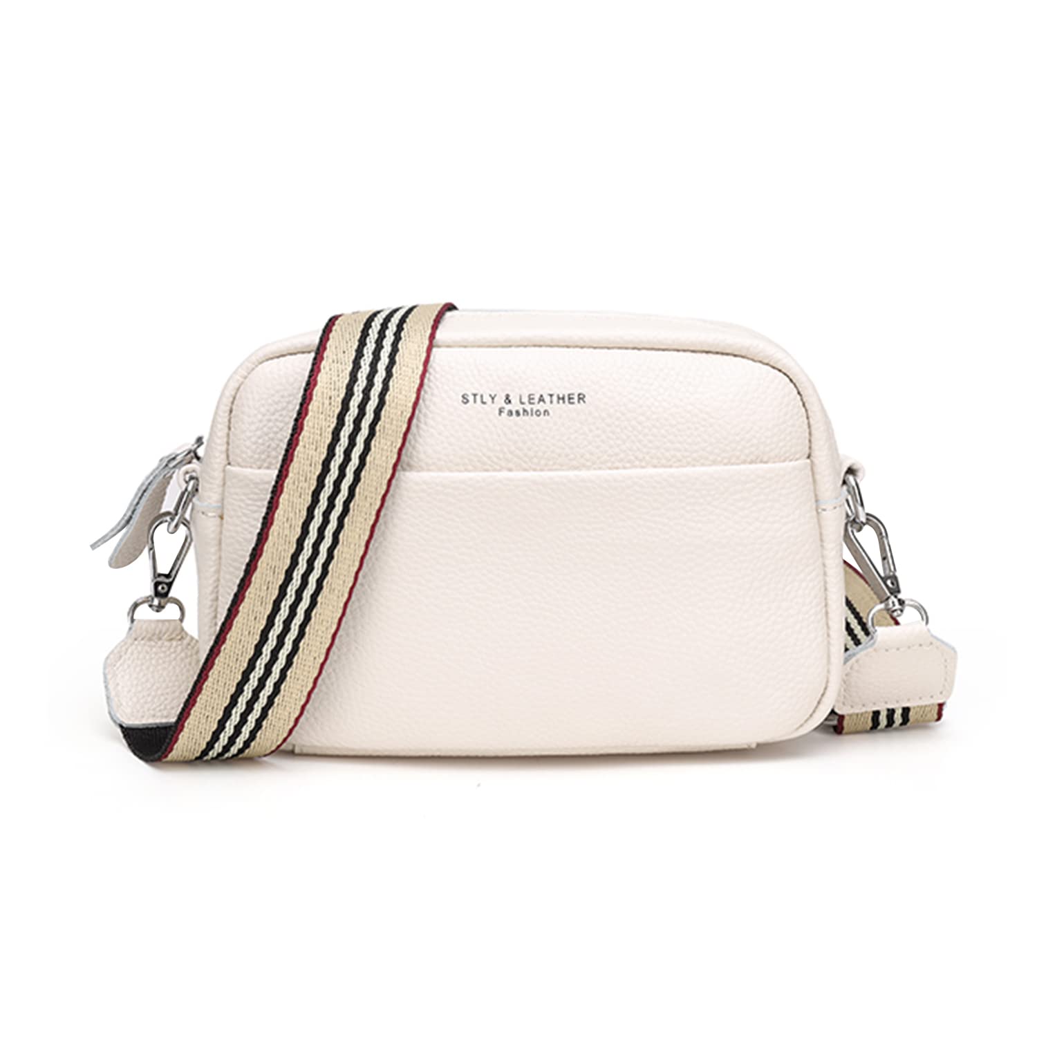 Freie Liebe Small Crossbody Purses for Women Vagan Leather Camera Bag Cell Phone Purse Trendy Shoulder Bag with Wide Straps