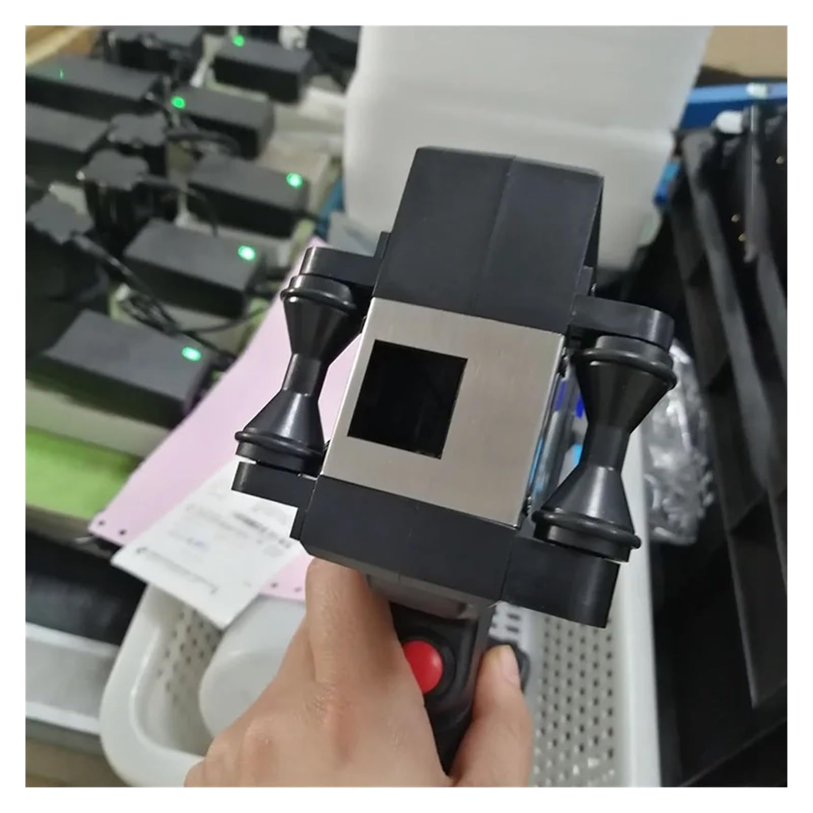 Ręczna drukarka atramentowa, Inteligentna ręczna drukarka atramentowa Mała automatyczna etykieta Opakowanie Torba Kod QR kreskowy Przenośna(1pcs)