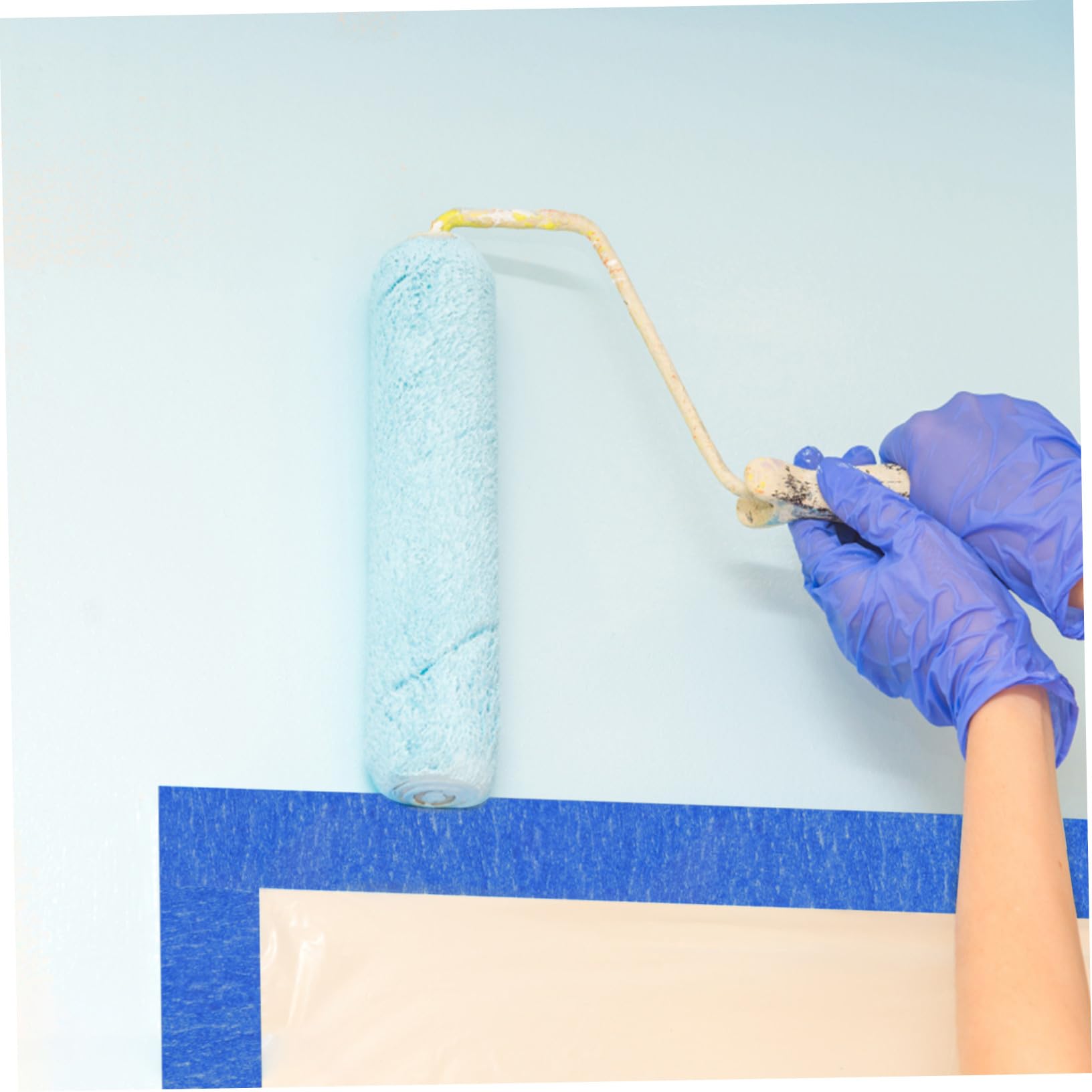 4 Rouleaux Ruban de Masquage Peinture Multifonction Ruban Adhésif Artiste Bleu Profond pour Protection Surface Verre Carrelage