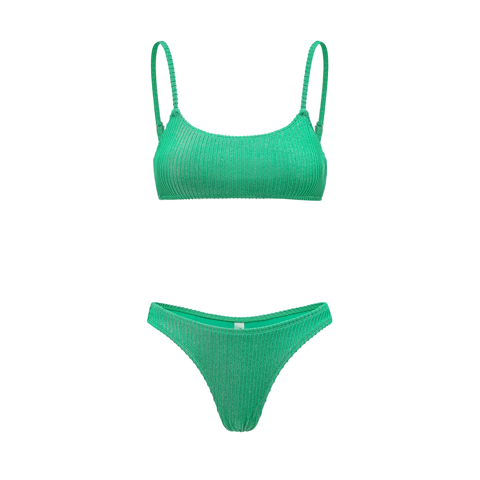 Conjunto de bikini para mujer, 2 piezas, ajustable, hueco, corte alto, traje de baño para mujer