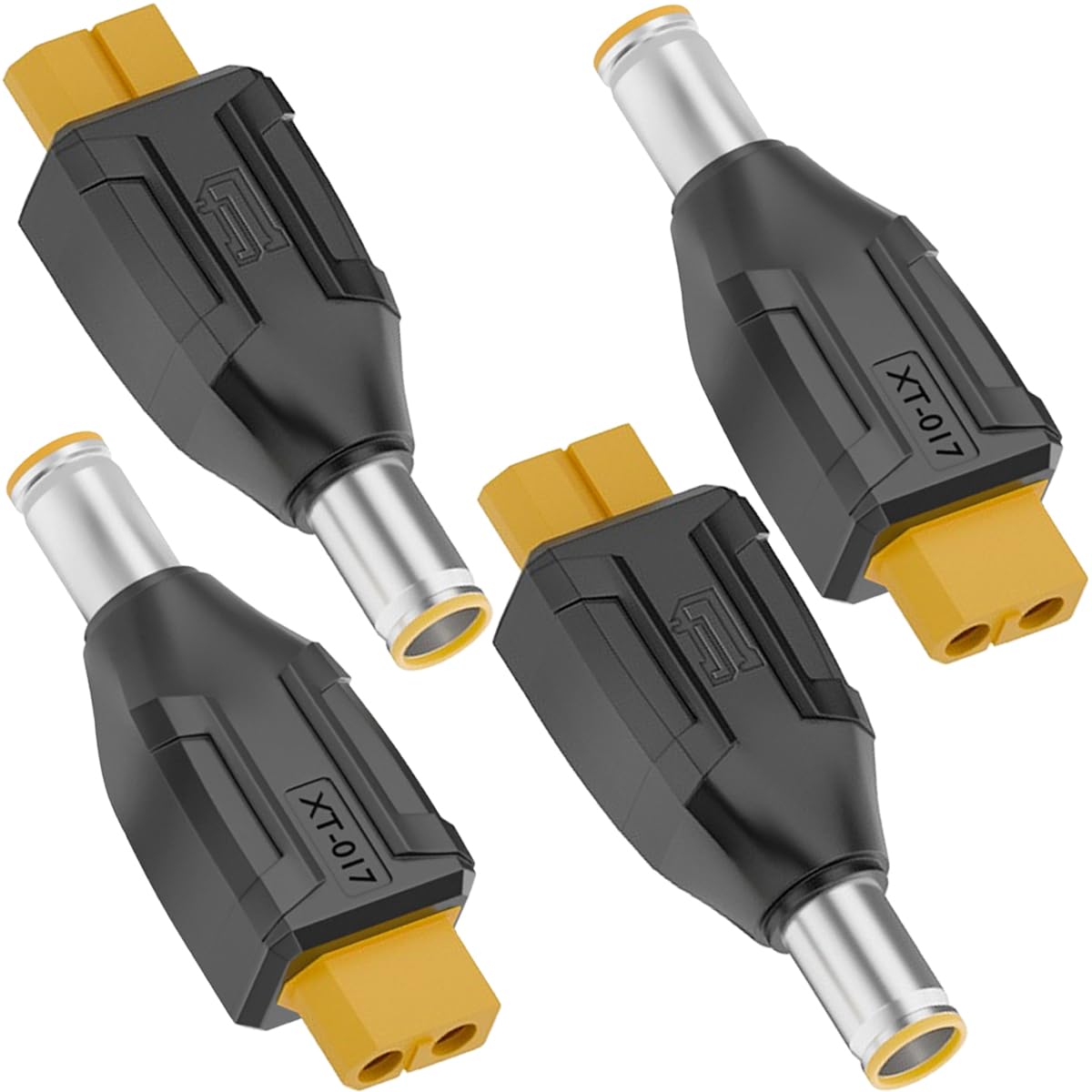 Xiatiaosann 4 Pcs XT60 to DC7909 Adapter DC 7.9X0.9 mm Male to XT60 Female Connector Wireless Extension Adapter, for LiPo Battery RC Car FPV Drone Laptop