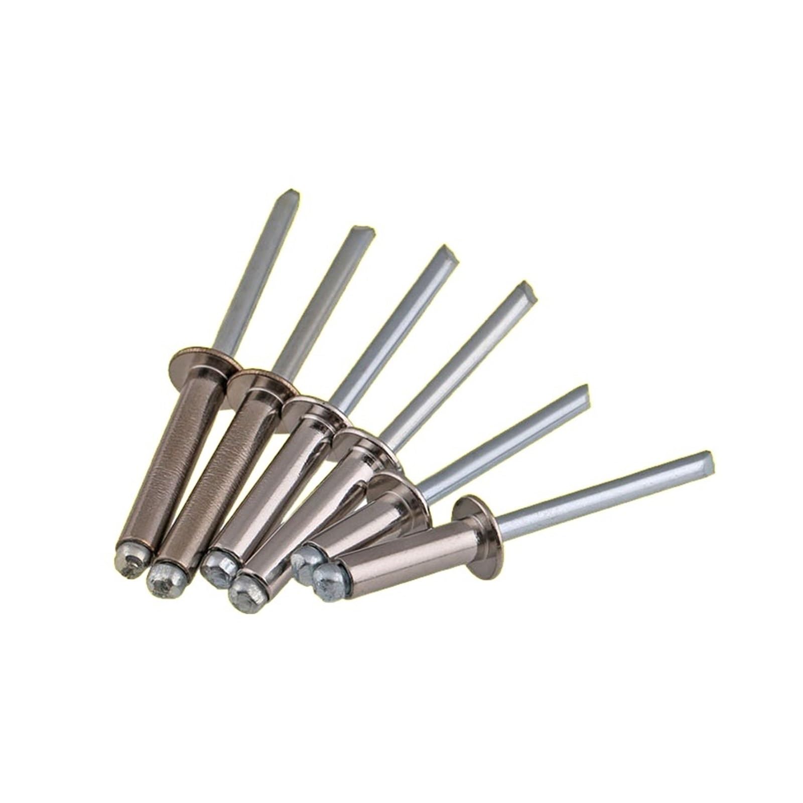 Rivets aveugles en aluminium, 50 rivets aveugles à tête ronde à mandrin de rupture rond GB/T12618 M4/M5(M5X14)