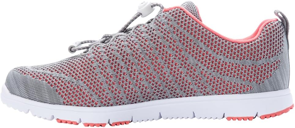 Propét Women's TravelWalker Evo Sneaker, Coral/Grey, 6 N US - Image 3
