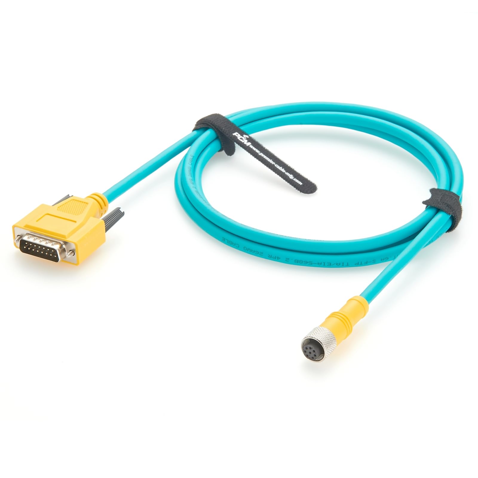 GPIO I/O Power przemysłowy kabel wyzwalający kamerę M12 8-pinowy do DB15 kompatybilny z Cognex CCB-84901-0901-02 CCB-84901-0902-05 do systemu wizyjnego serii In-Sight 5000 CIO-MICRO CIO-MICRO-CC (2 m)