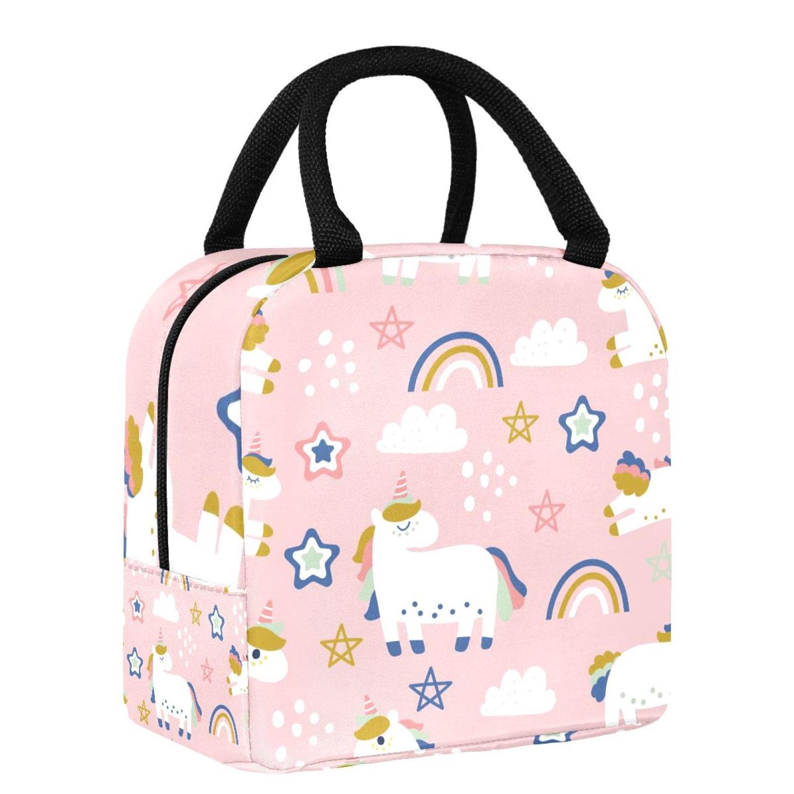 JUPSK Borsa Termica per Il Pranzo a Forma di Unicorno per Ragazze