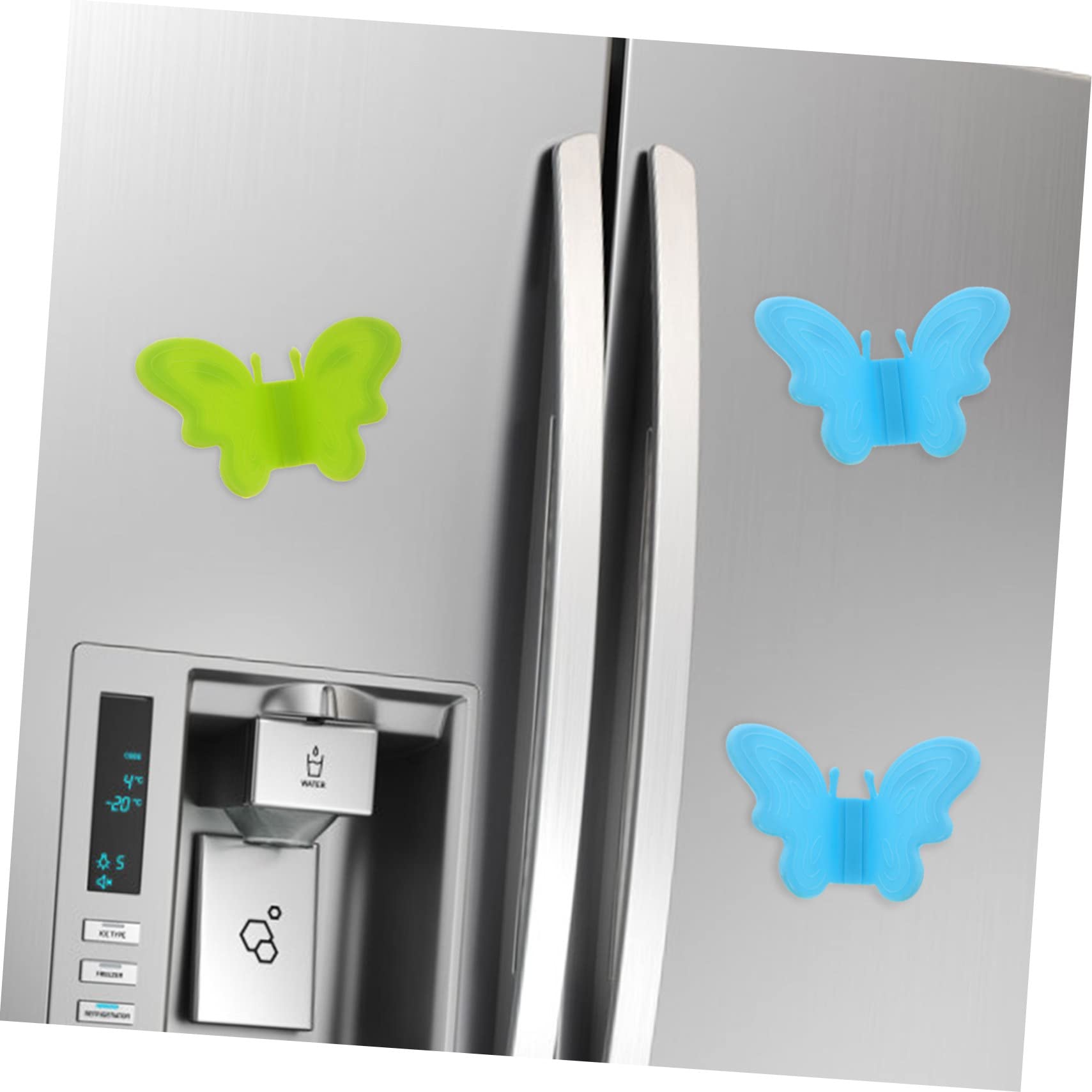 BESTonZON 20piezas Guantes De Cocina Magnéticos De Silicona De Azules Verdes para Horno y Microondas Resistentes Al Calor y Antideslizantes para Utensilios De Cocina y Protección contra