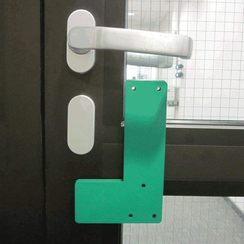 Montageplatte für Türwächter, für Glastüren mit Rahmen, zum Bohren aus Stahl, Art.-Nr. 38089