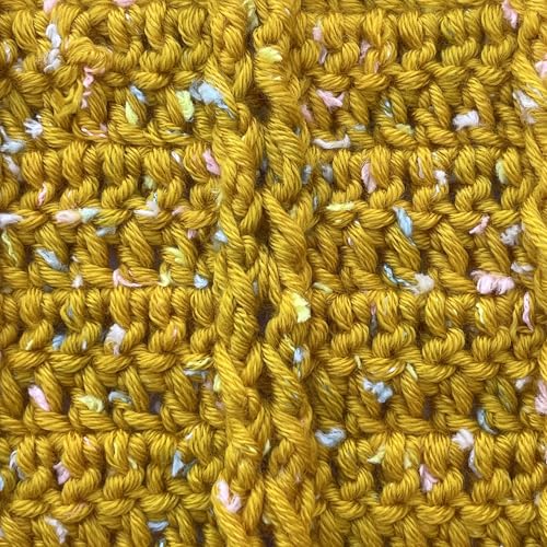 Image of Tweed Twinkles Soft Baby Yarn for Crocheting, 4-Pack (696Yds / 400G), Free Patterns - Acrylic Baby Blanket Knitting Yarn with Flecks - Size 3 DK Light Worsted Weight - Golden Yellow