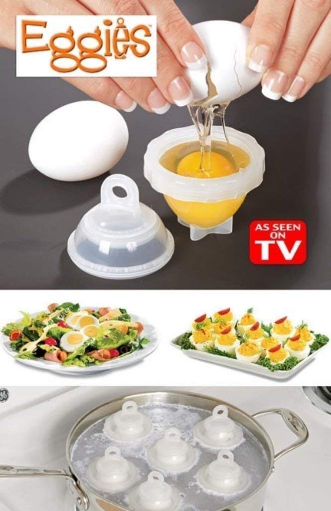 BHADANI SALES/New Hard Boil Egg Cooker 6 Eggies with Bonus Egg White Separator Cooking Tools (Multicolor)-image-26