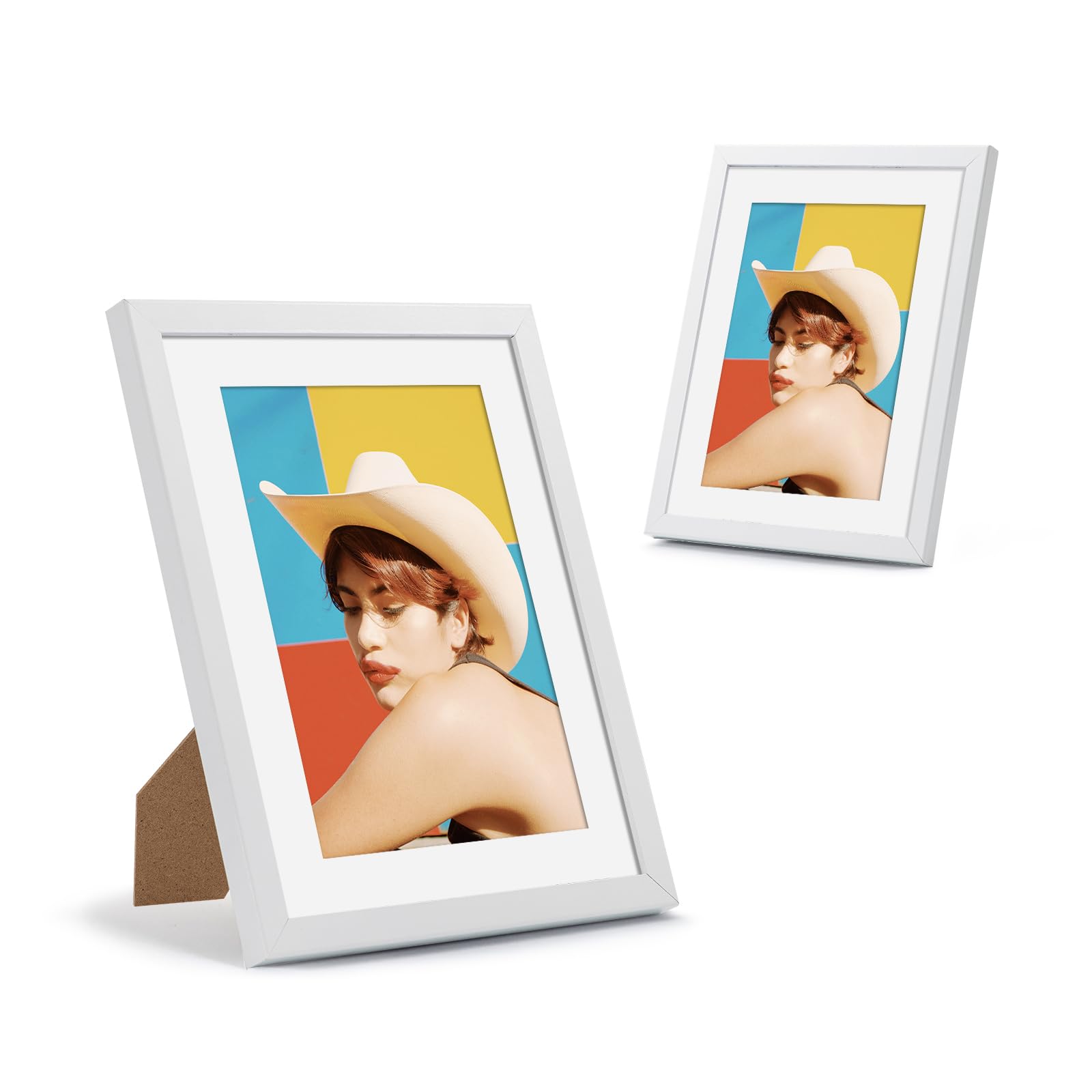 5x7 Picture Frame Set of 2, Photo Frame for 5x7 Pictures, Tabletop or Wall Mount Display Picture Frames for Prints, Photos, Paintings, Landscape and Kids Artwork