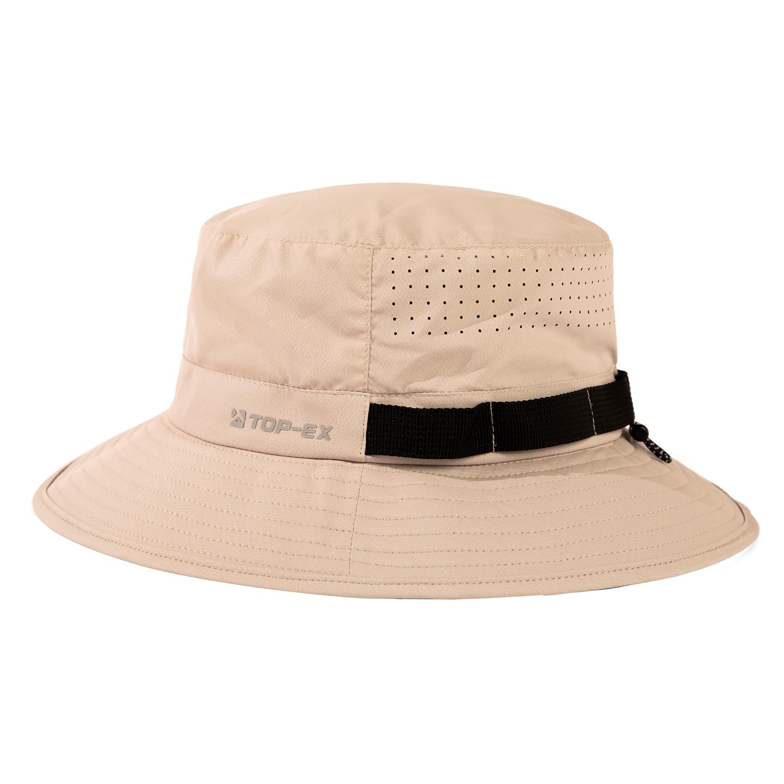 TOP-EX XL/XXL Sombrero de pescador refrescante con protección UV UPF 50 para exteriores, sombrero de verano para hombre con ala ancha, malla transpirable, sombrero de safari plegable