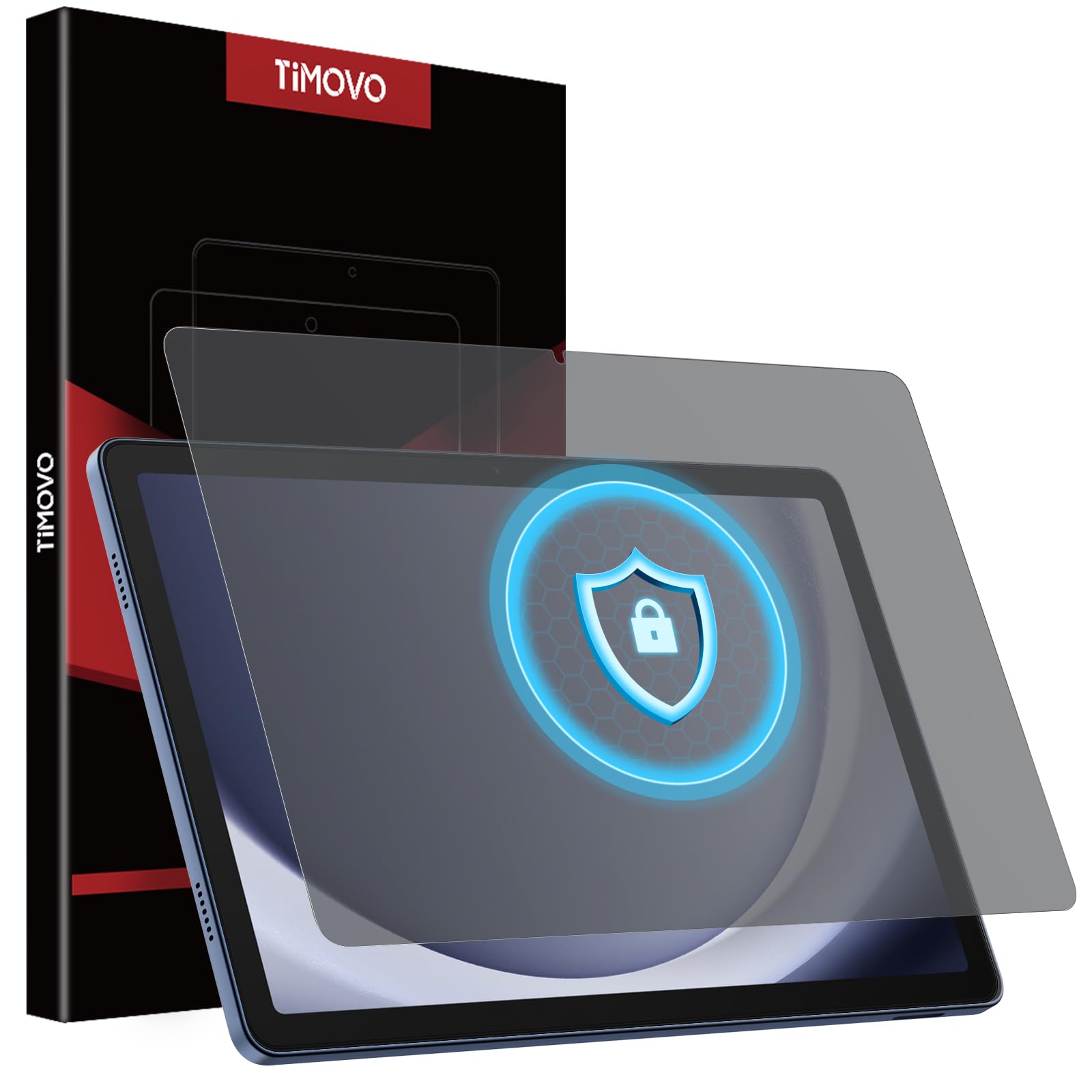 TiMOVO 1 Pack Privacy Screen Protector for Galaxy Tab A9+ 11 2023, Anti-Spy Tempered Glass, 9H Hardness, Bubble Free