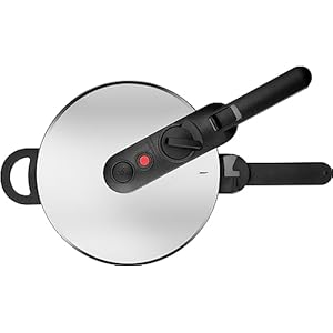 ZWILLING EcoQuick II Pressure Cooker/Steam Pressure Top, Diameter 22 cm, 6 L, for All Hobs Including Induction, 18/10 Stainless Steel, Silver ZWILLING EcoQuick II Pressure CookerSteam Pressure Top Diameter 22 cm 6 L for All Hobs Including Induction 1810 Stainless Steel Silver