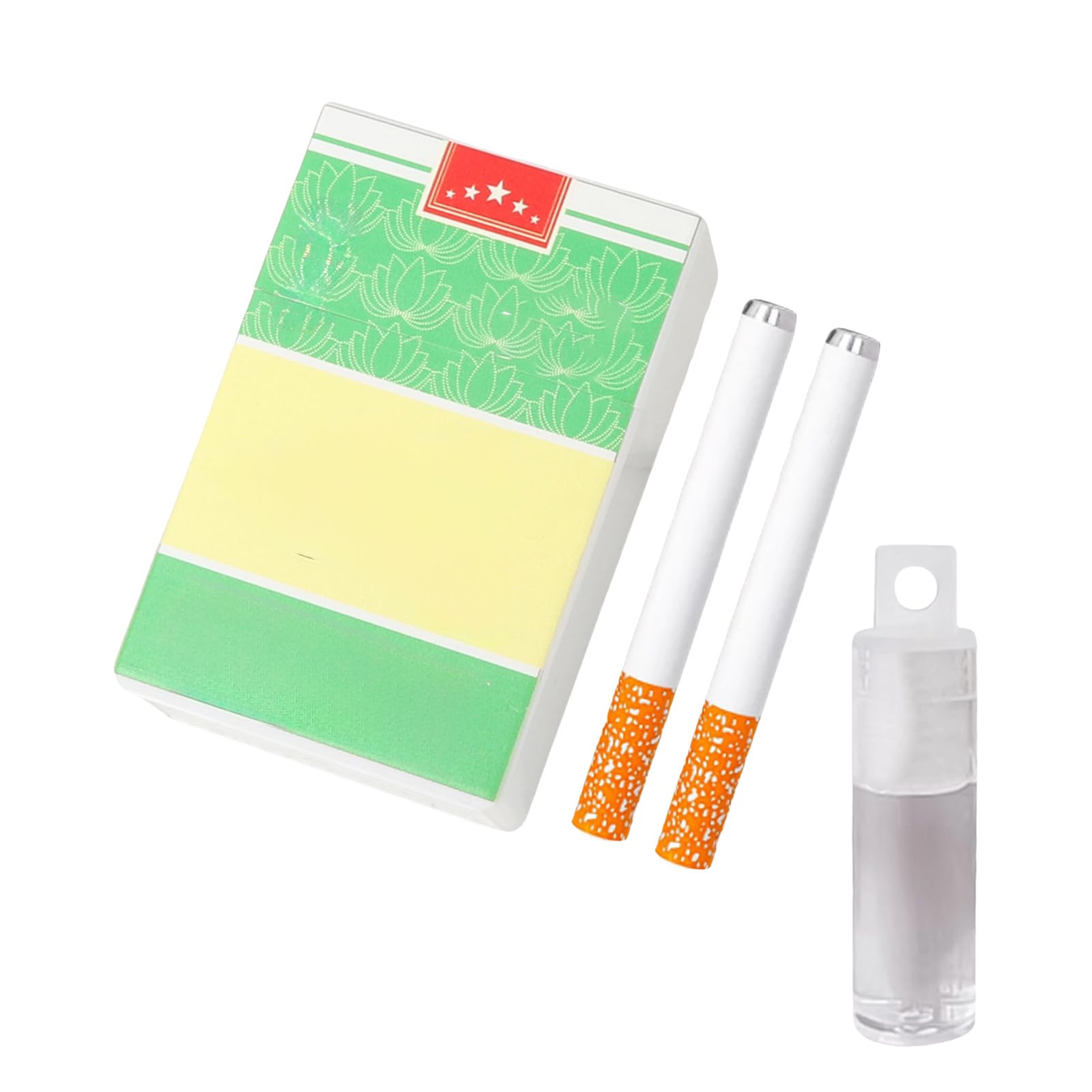 Bubble Blowing Cigarette Stress Toy, Fake Realistic Cigarette Bubble Blower Stress Relief Toy Mini Smoking Sticks with Liquid for Men Women, Birthday Christmas Party Funny Gifts (A-9)