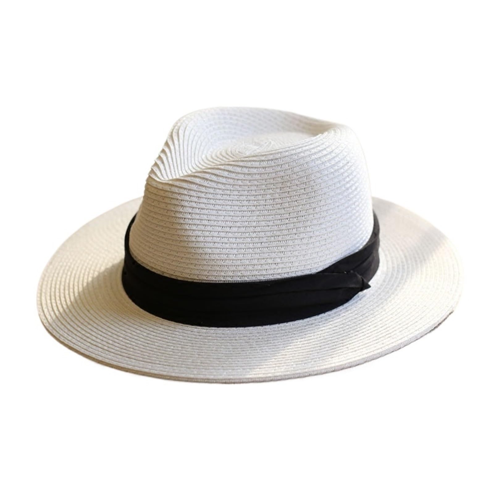 Sombrero de Sol de Verano Sombrero De Paja De Cabeza Grande con Sombrero Tejido De Paja Plegable De Talla Grande 60-64cm Sombrero De Copa For Hombre Protección Solar Sombrero Sombreado