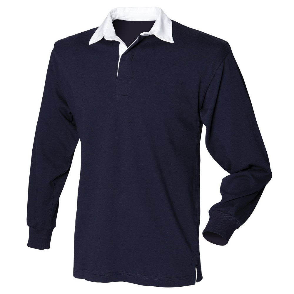 Front Row Long Sleeve Original Rugby Shirt - Navy* - L