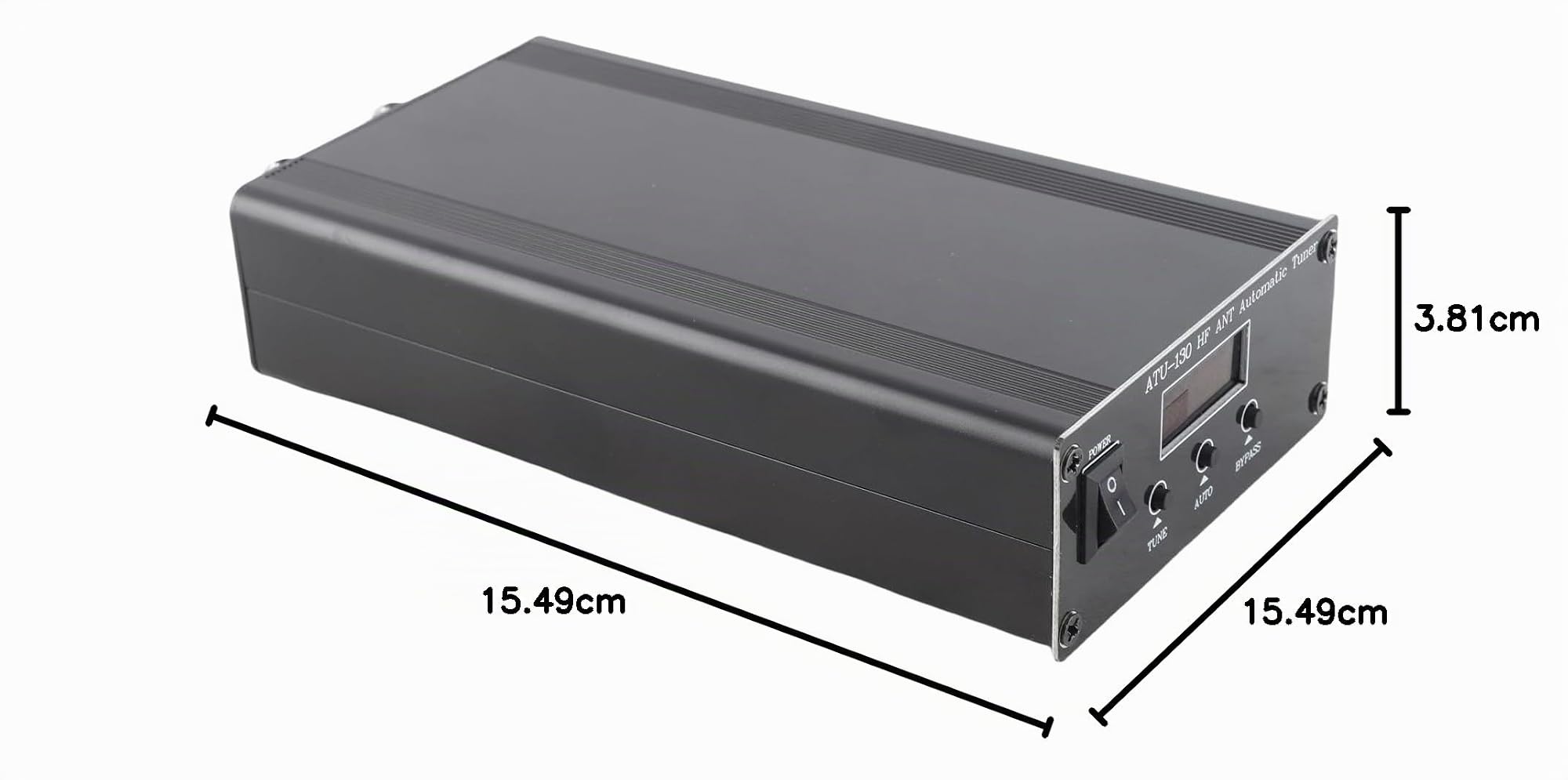 ATU-130 Sintonizzatore Antenna 1,8-50 MHz 200 W Sintonizzatore Antenna Automatico a Onde Corte in Miniatura 10-15 VDC Display OLED