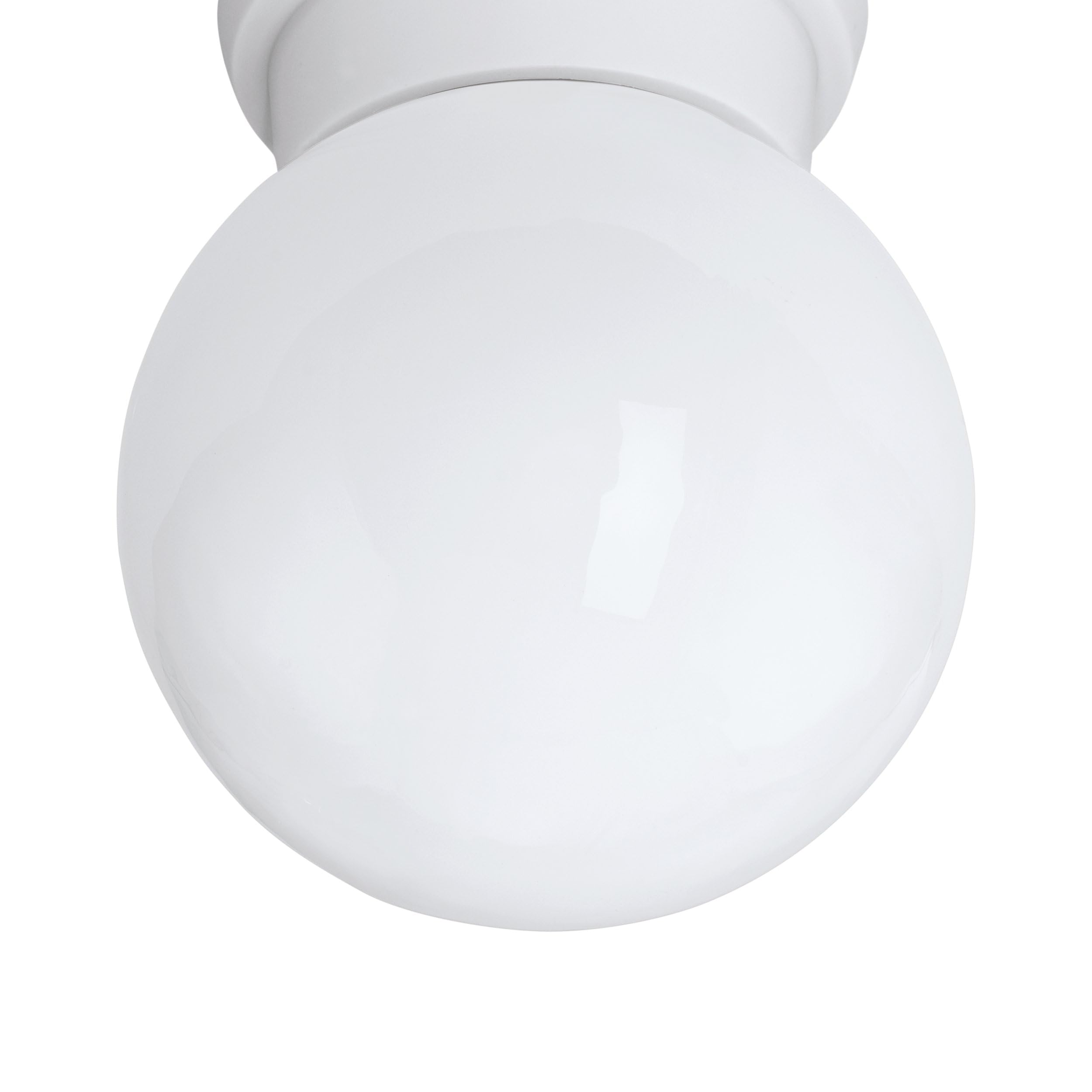 Eglo Plafonnier Durelo - 1 Ampoule - Moderne - en Plastique et Verre - Blanc - avec Culot E27