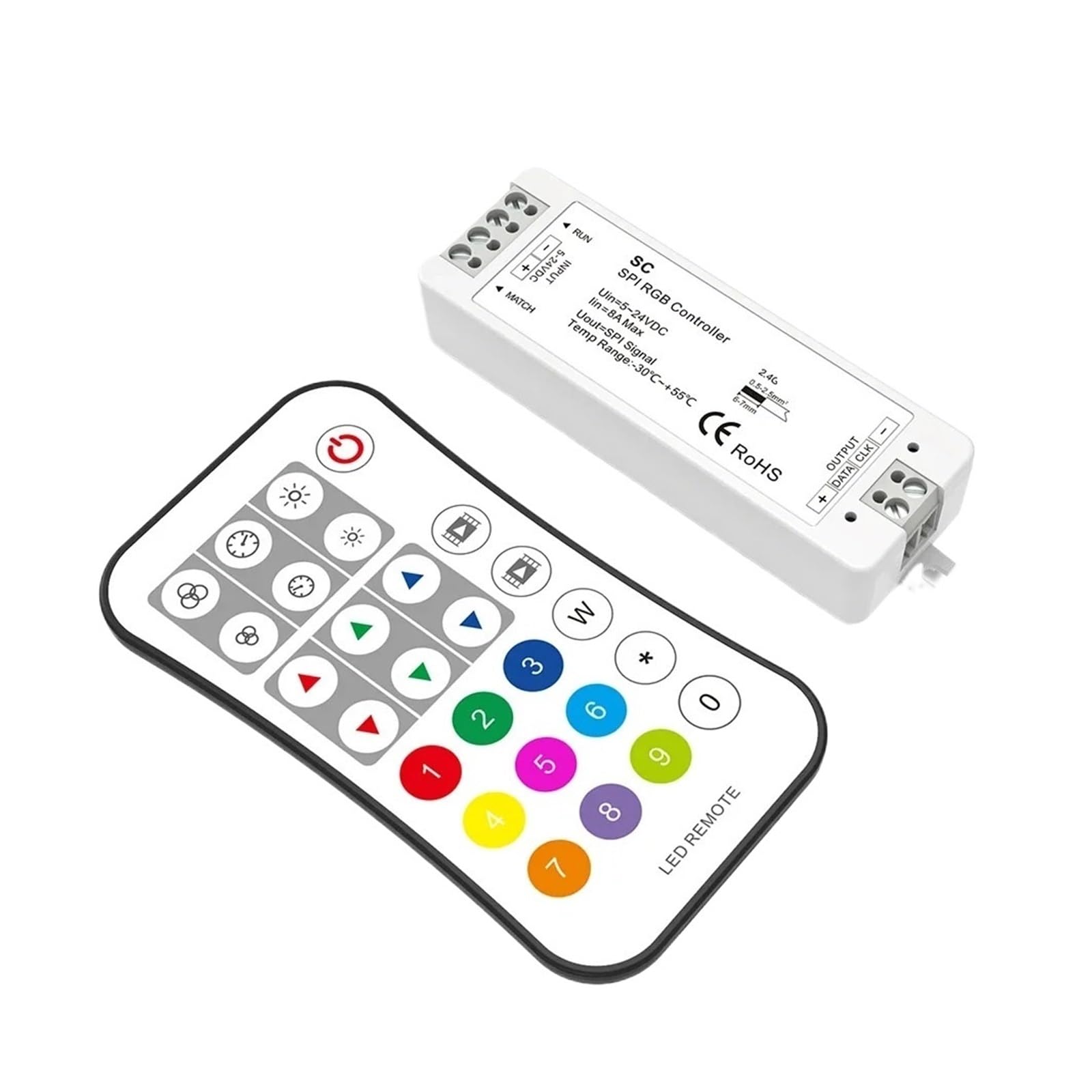 Controlador de atenuación LED SC+R9 para solucionar parpadeos en tiras SK6812 y RGBW