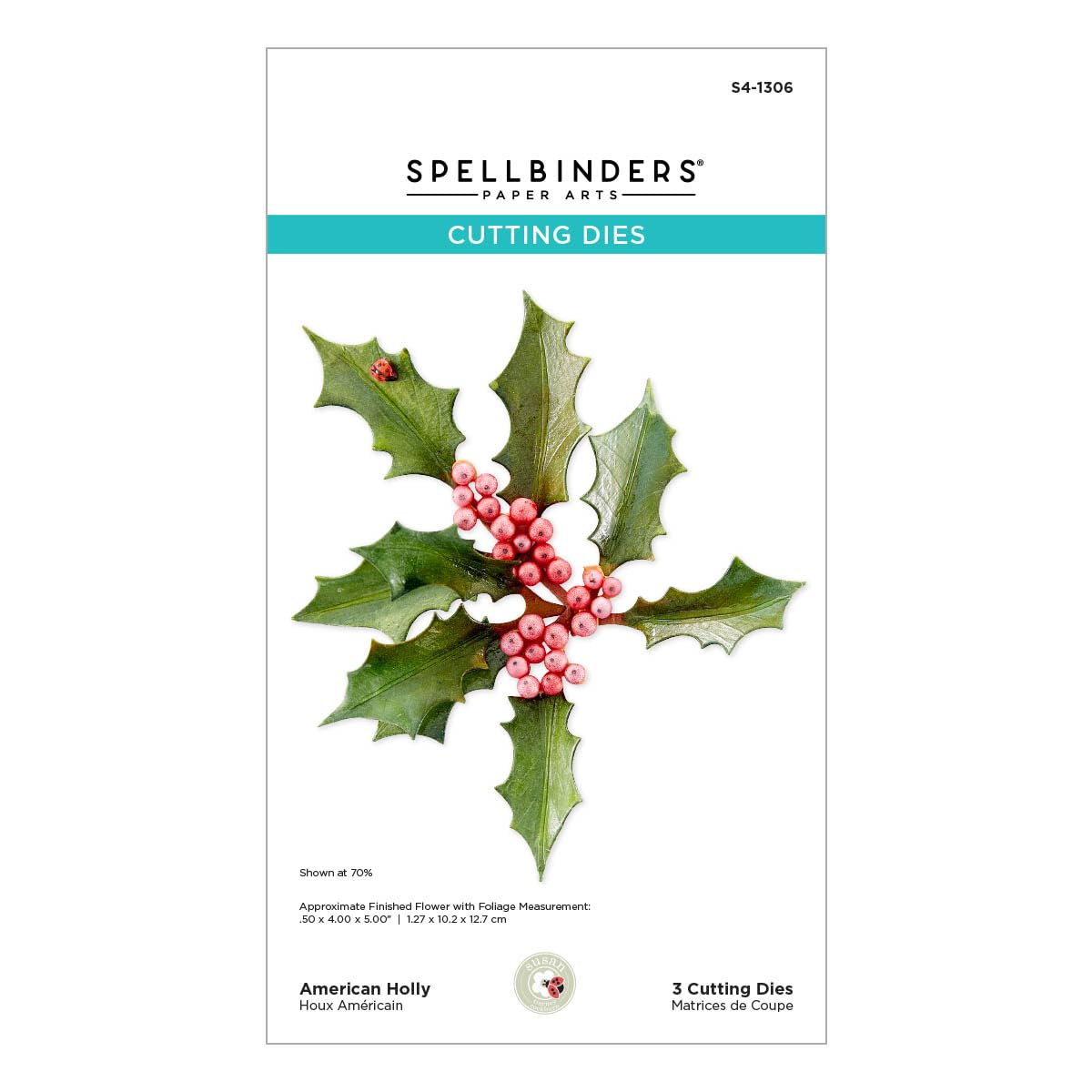 Matrice de découpe American Holly Spellbinders pour en finir avec les découpes ratées