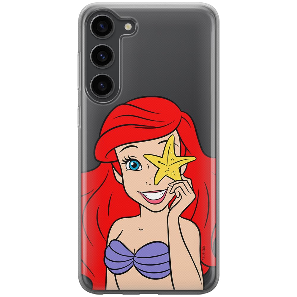 ERT GROUP mobile phone case for Samsung S23 PLUS original and officially Licensed Disney pattern Ariel 009 optimally adapted to the shape of the mobile phone, partially transparent