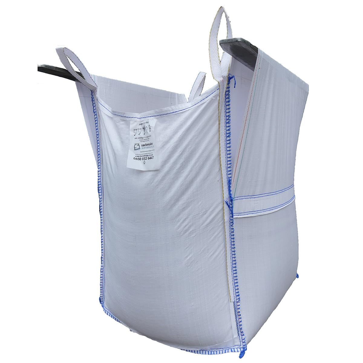 Bulk Bags - SLEEVE LIFT with Lifting Loops - TUNNEL Lift FIBC with Certification - PREMIUM GRADE Builders Bulk Bags (2)