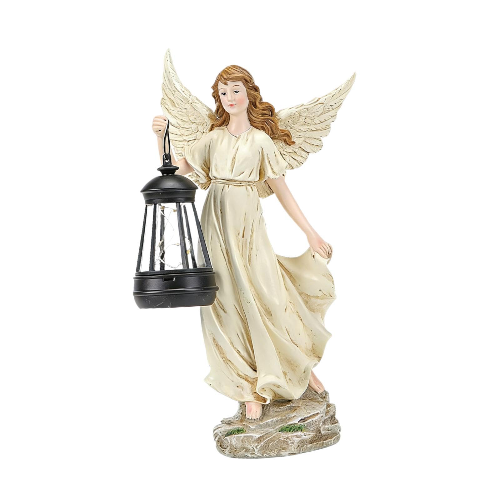 Sharplace Statuetta da Giardino a energia Solare, Scultura Solare per Esterni, Statua da Giardino a Basso consumo energetico per l'arredamento del