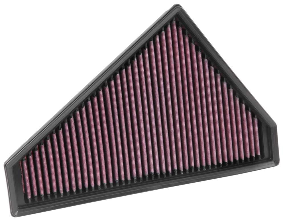 K&N Filtre à air de remplacement compatible avec Jaguar F-Type 3.0 V6 & 5.0 V8 2014- (à droite) (33-3022)