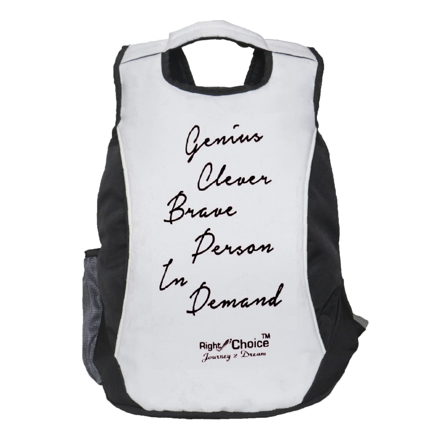 RIGHT CHOICE quality stylish casual backpack daily use unisex typography college bags (Boys and Girls)