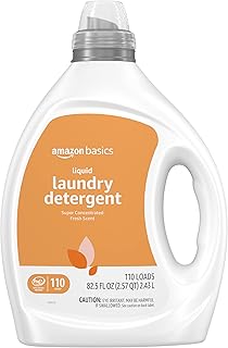 Amazon Basics Concentrated Liquid Laundry Detergent, Fresh Scent, 110 loads, 82.5 Fl Oz (Previously Solimo)