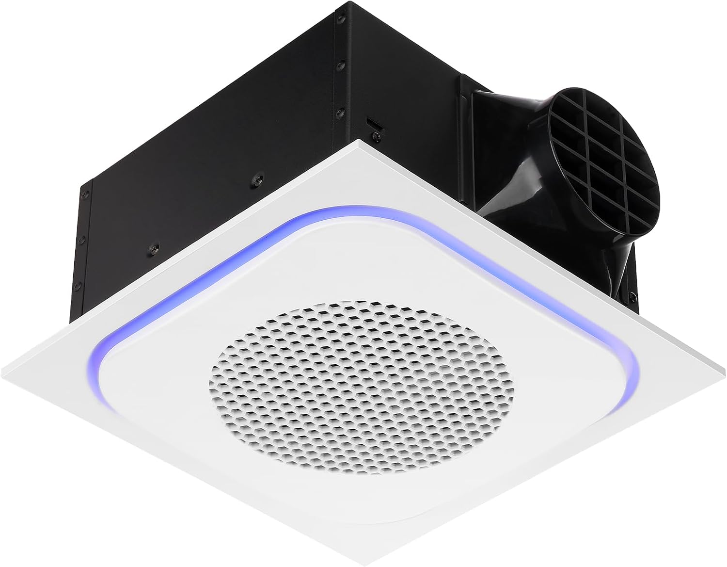 Bathroom Exhaust Fan with Light Ultra Quiet Ventilation Fan Combo 1.0 Sone 145CFM (12" Panel 10"x10" Mount)