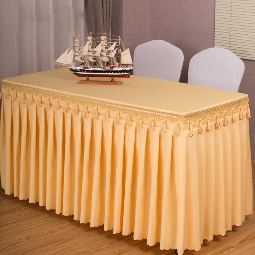 Nappe pour Table De Noël beige 180x60x75cm rectangulaire pour réception