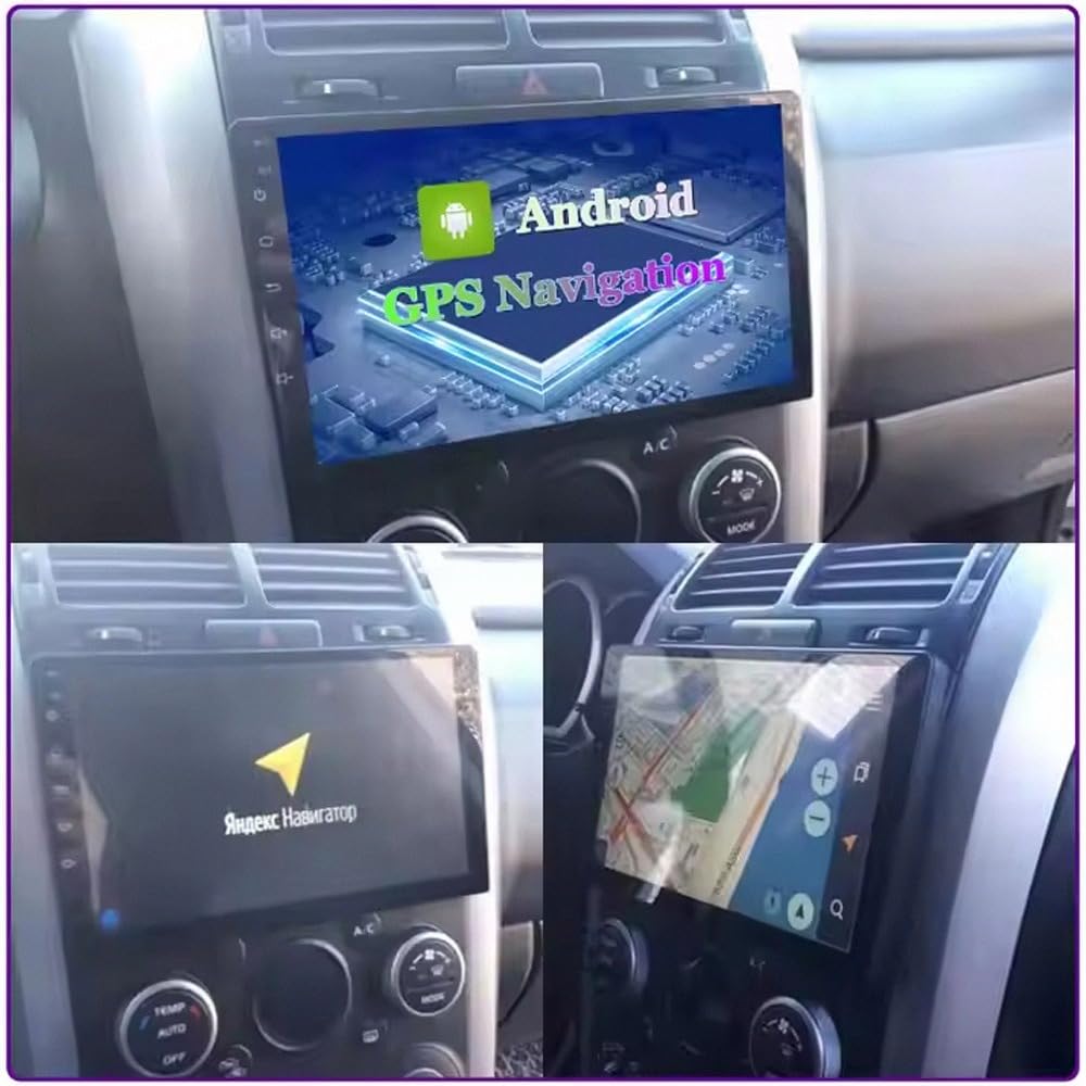 Car Stereo Carplay Radio de Coche para Suzuki Grand Vitara 2005-2015 Soporta Bluetooth, Control Volante, USB, WiFi, 4G, Mirror-Link, GPS Navegador/Radio FM, 4 Nuclear 1G+32G