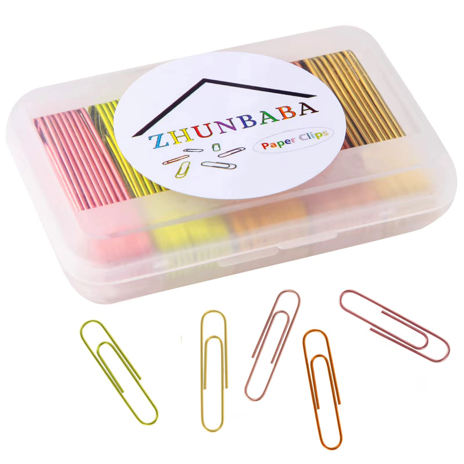 Amazon | ZHUNBABA ペーパークリップ 51個 大きなペーパークリップ