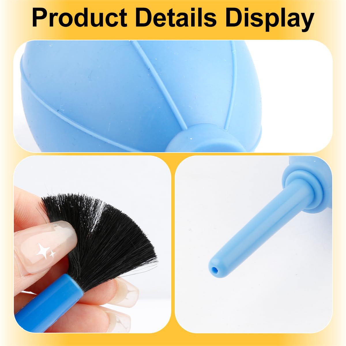 Lotsdonxia Air Blower & Soft Brush Cleaner Pump, Large Airflow Powerful Dust Removal Tool for Cameras Keyboards, Lenses - Image 3