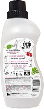 Marcel's Green Soap - Fabric Softener Patchouli & Cranberry - Vegan - 100% recycled plastic bottle - Refillable - 30 washes - 750ml