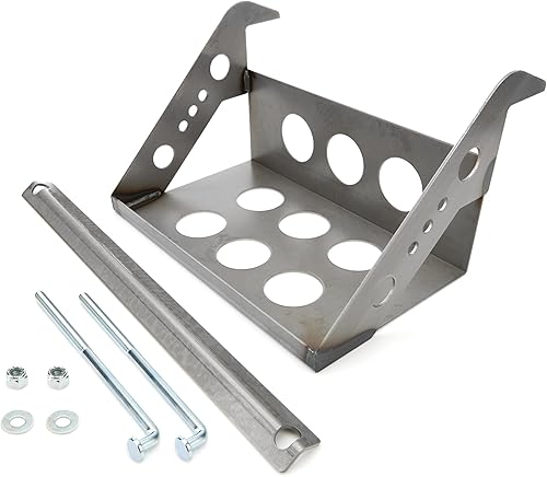 Allstar ALL76100 Soporte para batería, de acero, de 11-34 pulgadas de ancho x 7-14 pulgadas de profundidad.