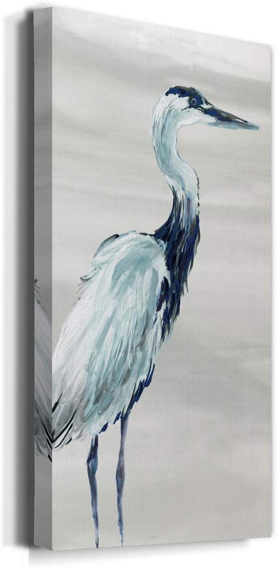 Renditions Gallery by The Sea Crane I Wall Art, Premium Gallery Wrapped Canvas Decor, Ready to Hang, 40 in H x 20 in W, Made in America Print