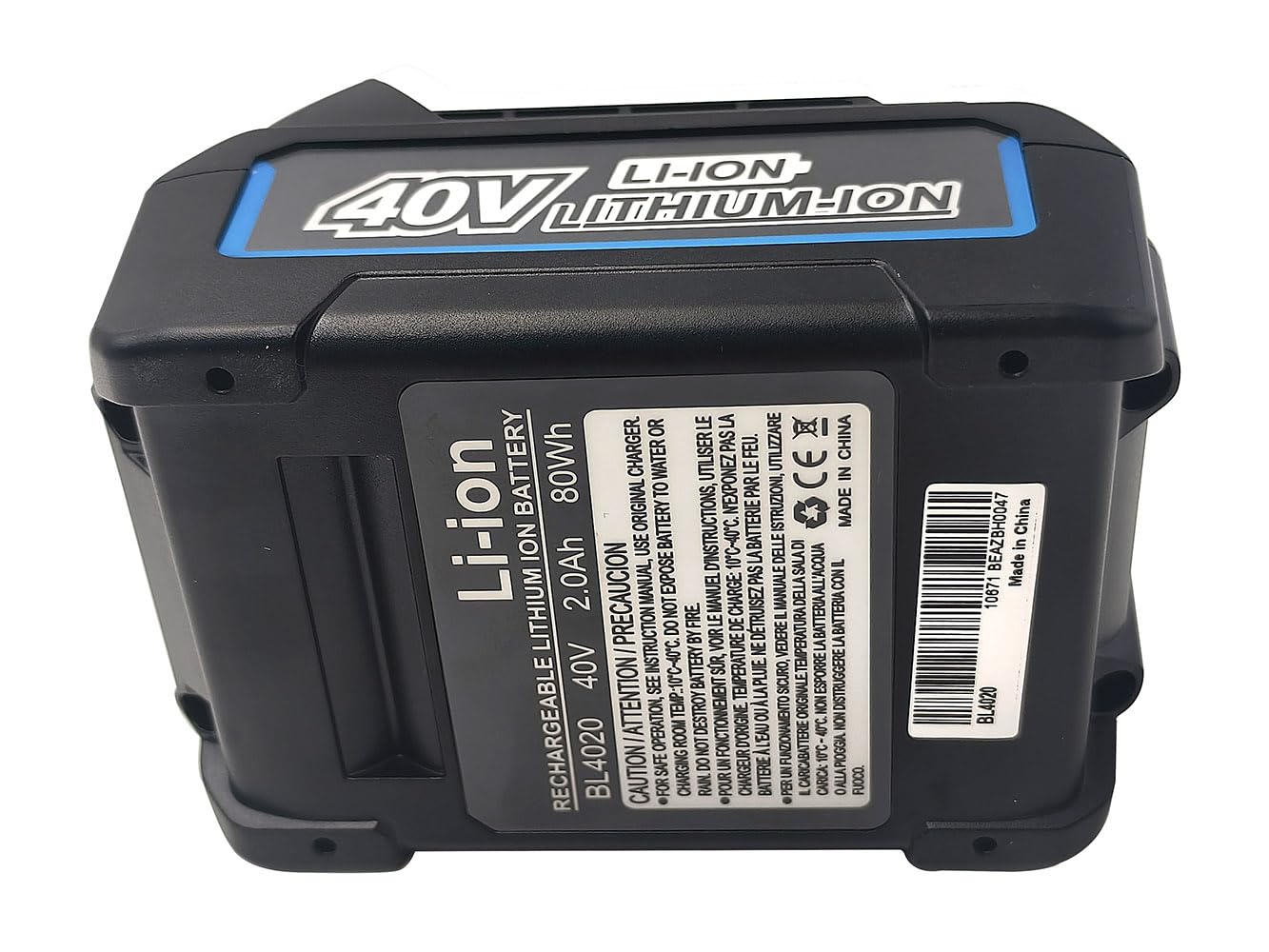 Akumulator BL4020 dla Makita 40V Akku MAX XGT Zgodny z Makita 191L29-0 BL4020, 191B36-3 BL4025, 191B26-6 BL4040 2,0Ah