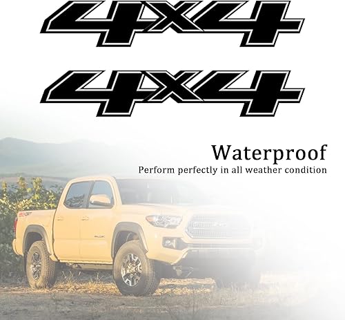 Miniatura 5 de 2 calcomanías adhesivas para automóvil de 4 x 4, accesorios de decoración de automóviles, reemplazos de emblema para Ford F-150 F-250 F-350 Tacoma,