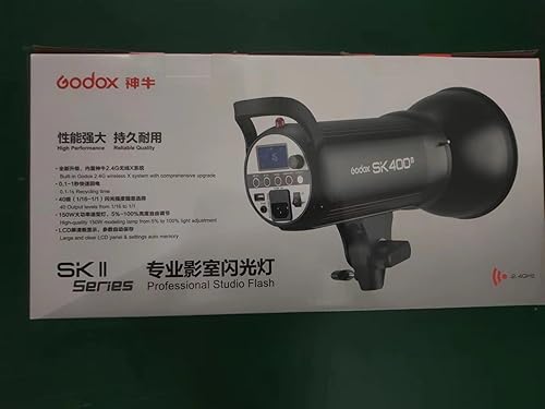 Miniatura 9 de GODOX SK400II Estudio Estroboscópico Flash Light 400W GN65 5600K 150W Modelado Lámpara Profesional Speedlite para Estudio Retrato Fotografía