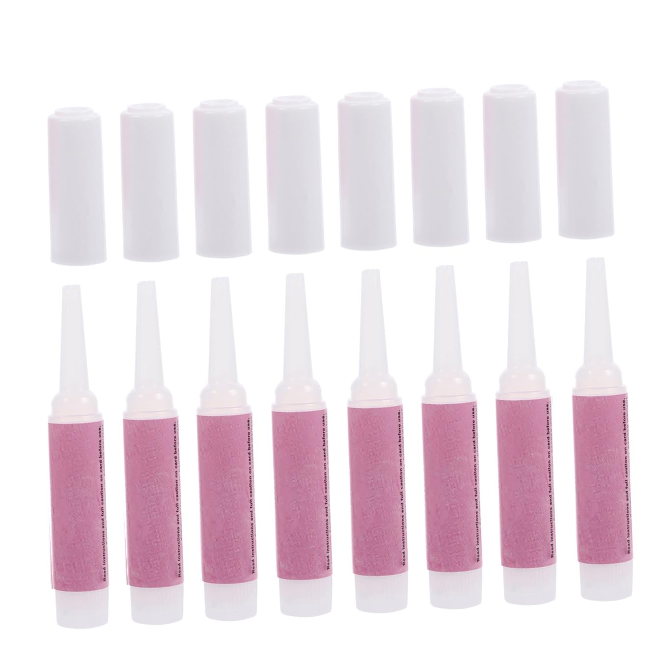 Unomor 20Pcs 2G Strong Nail Glue for False Nails and Fast-Drying Manicure Glue for Home and Salon