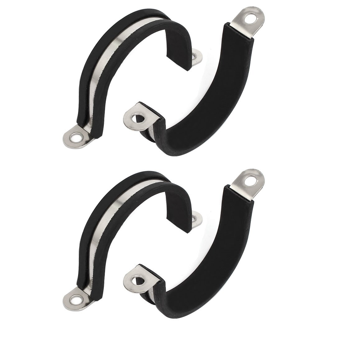 Lot De 12 Colliers De Serrage Caoutchouc 40 Mm – Acier Inox 304 + Coussin Anti-Vibration – Fixation Tuyaux & Conduits