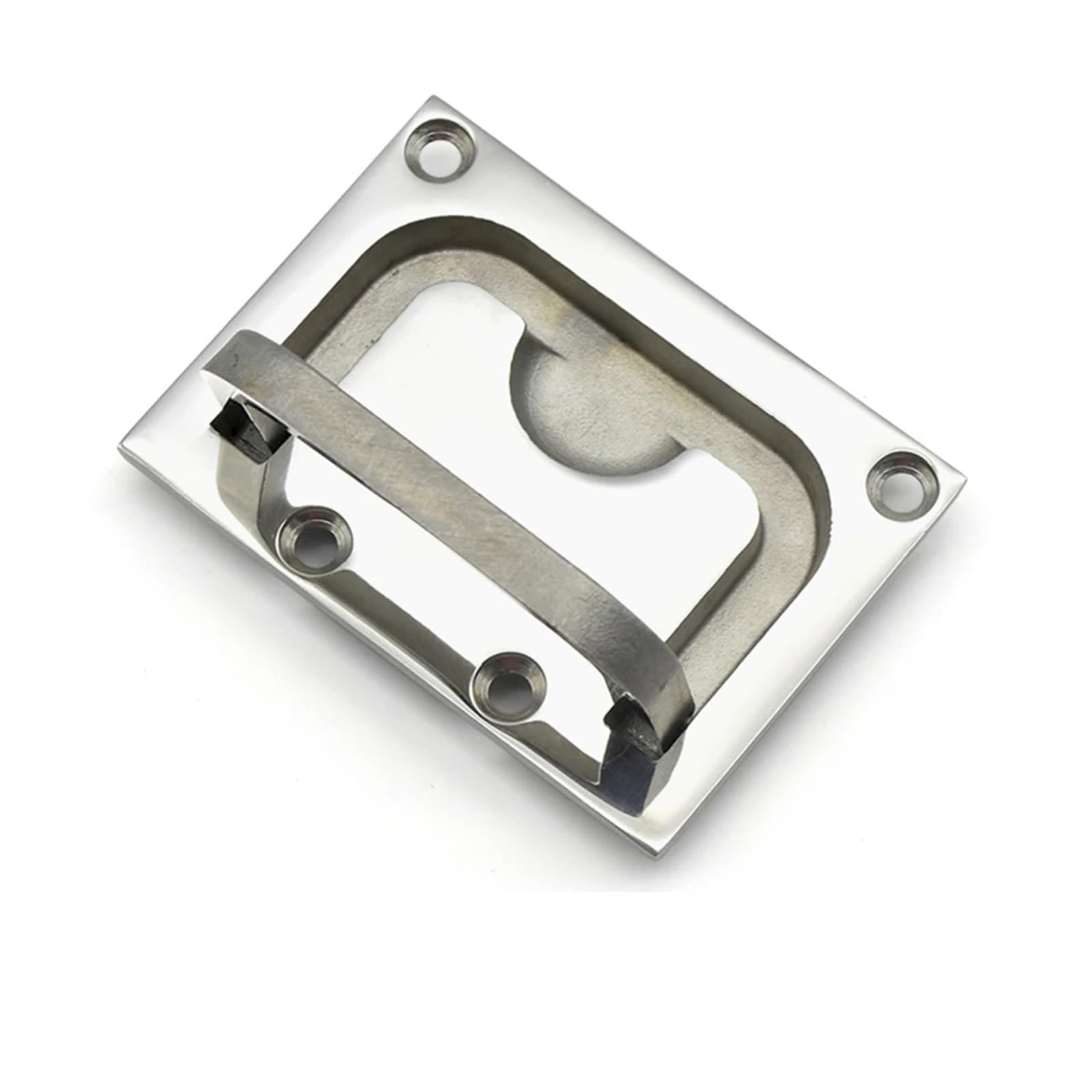 WPOIYHGBY XK601 Stainless Steel Square Flush Pull Ring Handles 304 Hidden Recessed Furniture Handle 1Pcs