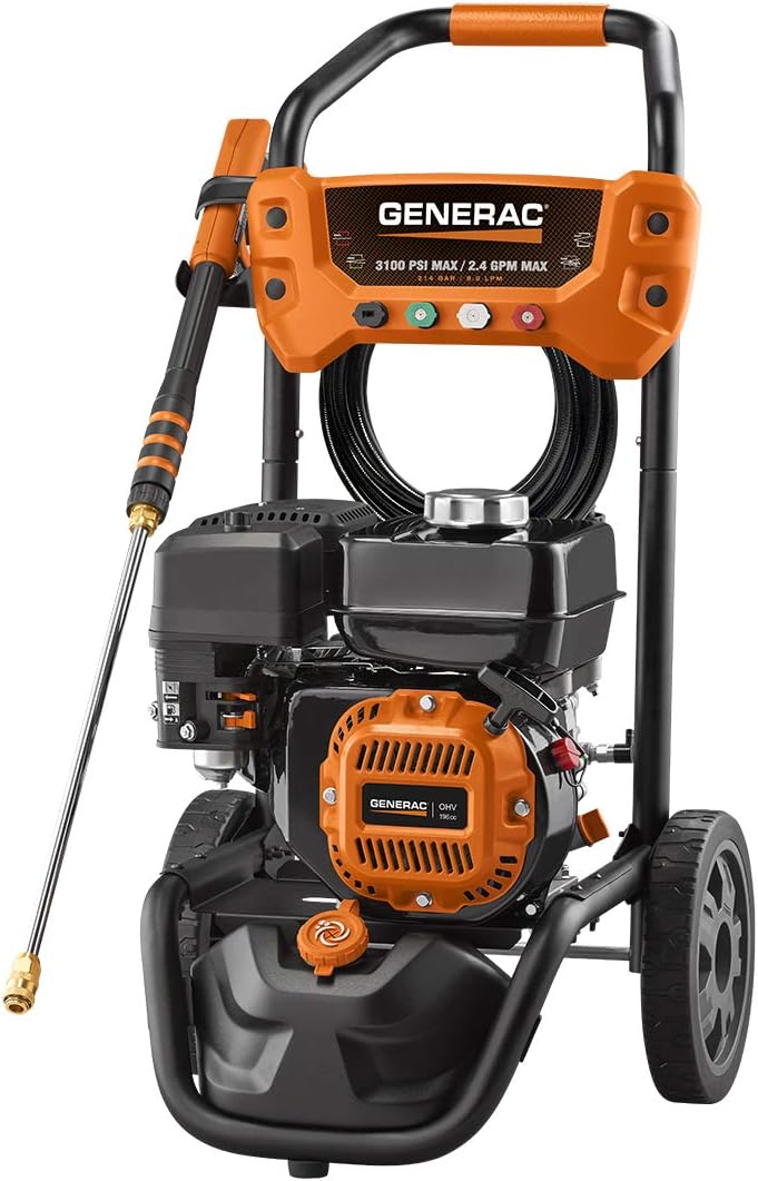 Generac 7019 Pressure Washer Left Side View