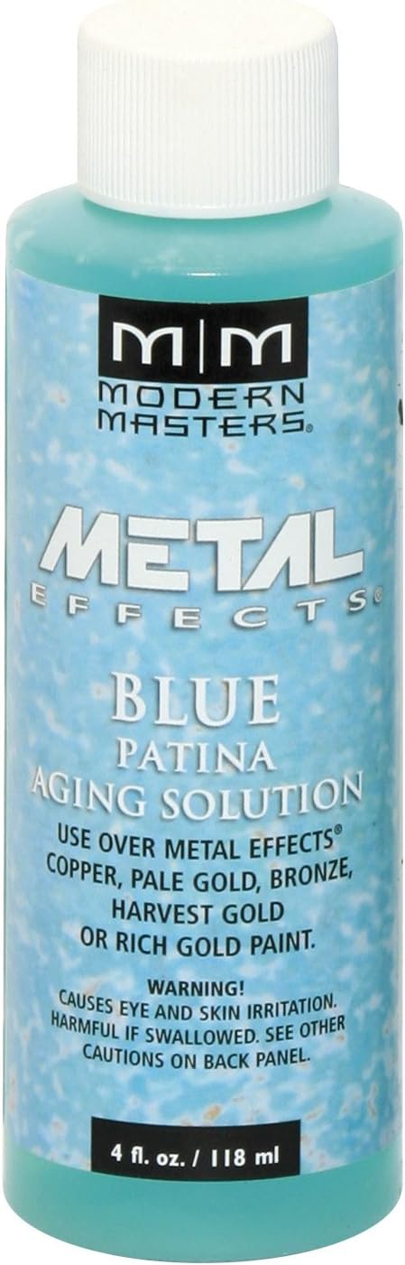 4 oz Modern Masters PA902 Blue Metal Effects Aging Solution