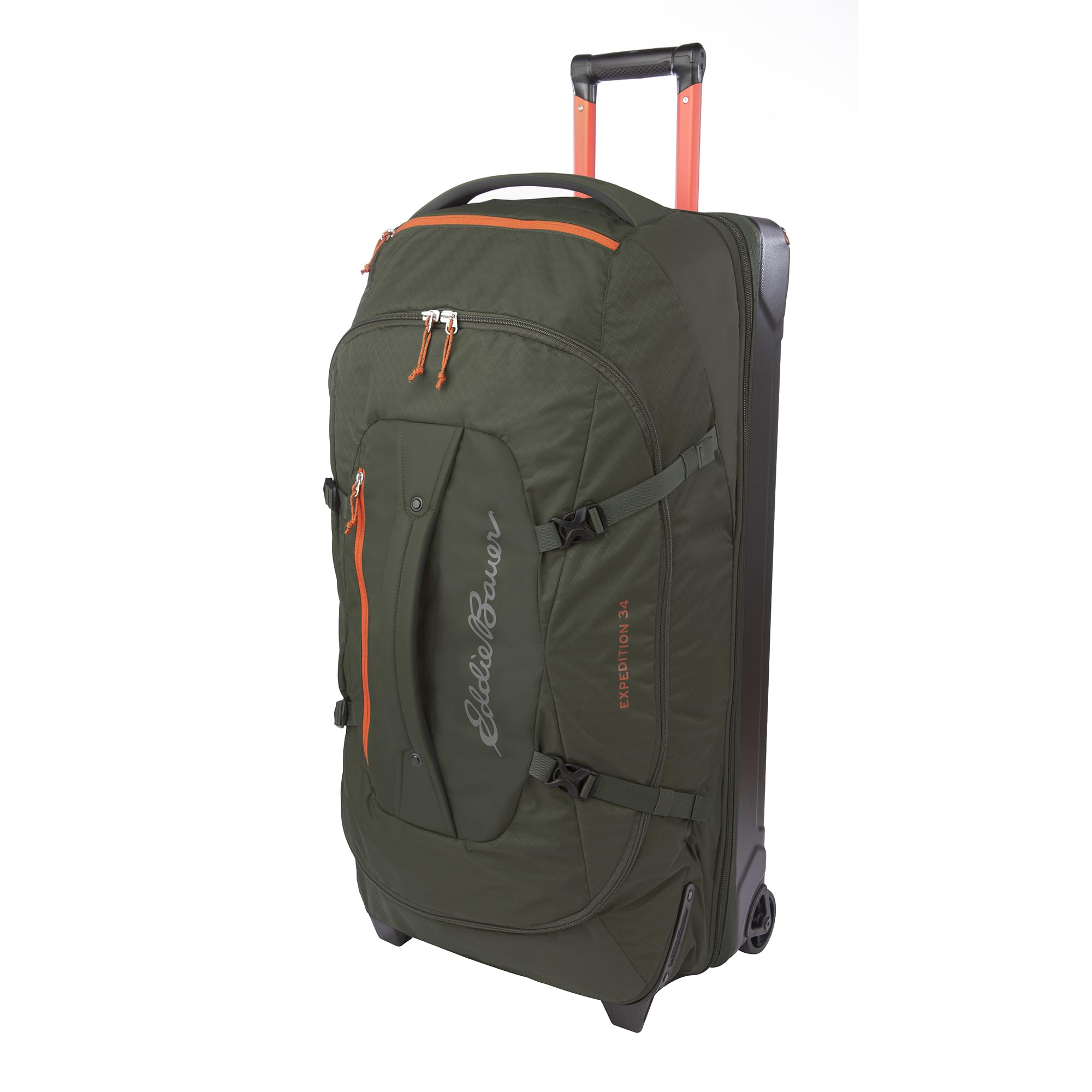 Eddie Bauer Expedition Duffel Bag 2.0-Made from Rugged Polycarbonate and Nylon, Dark Thyme, 34L