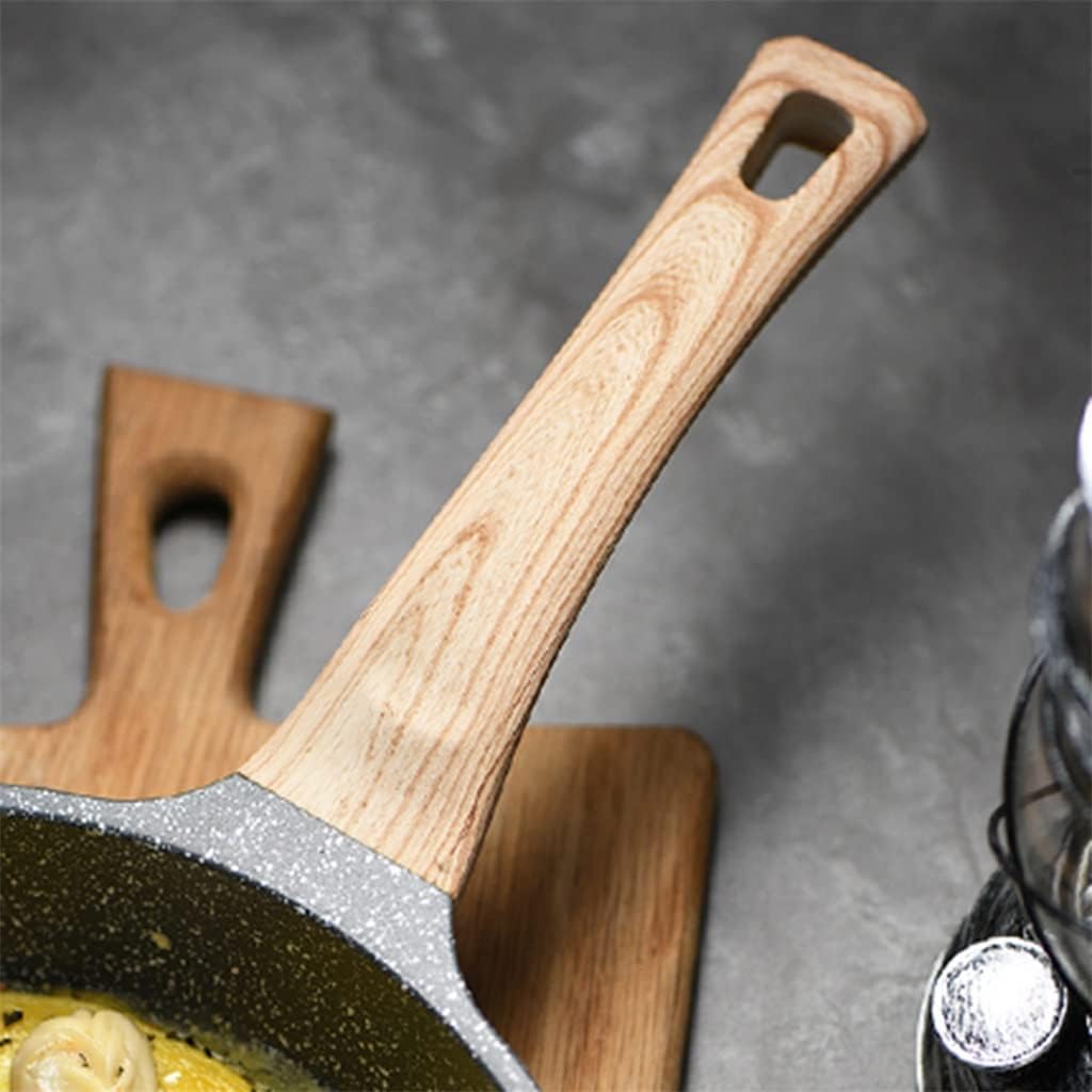Batteria Pentole Set di Pentole da 2 Pezzi per Padella Wok Fornello A Induzione A Gas Domestico Senza Fumo Antiaderente Cucina