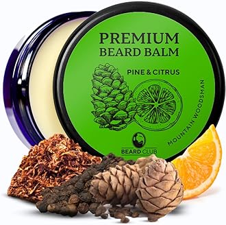 Sponsored Ad – Beard Balm for Men - Mountain Woodsman - Premium Beard Conditioner and Softener for Shaping and Styling, Prevents Itching and Flaking - Natural and Organic - Butter Beard Wax for Men