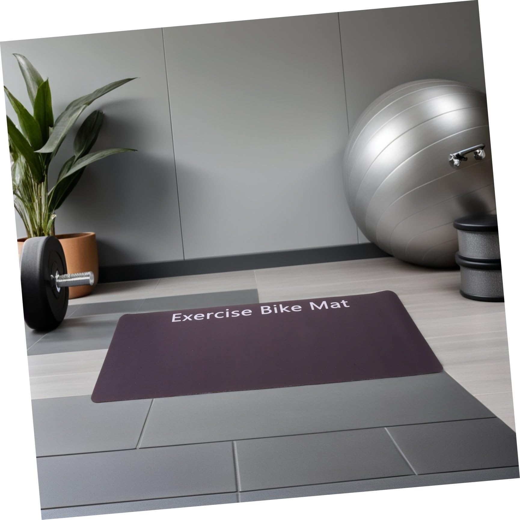 TOYANDONA 2 Pezzi Tappetino Leggero e Ammortizzante Antiscivolo in Gomma per Attrezzi Fitness Casa per Palestra Domestica e Esercizi Indoor